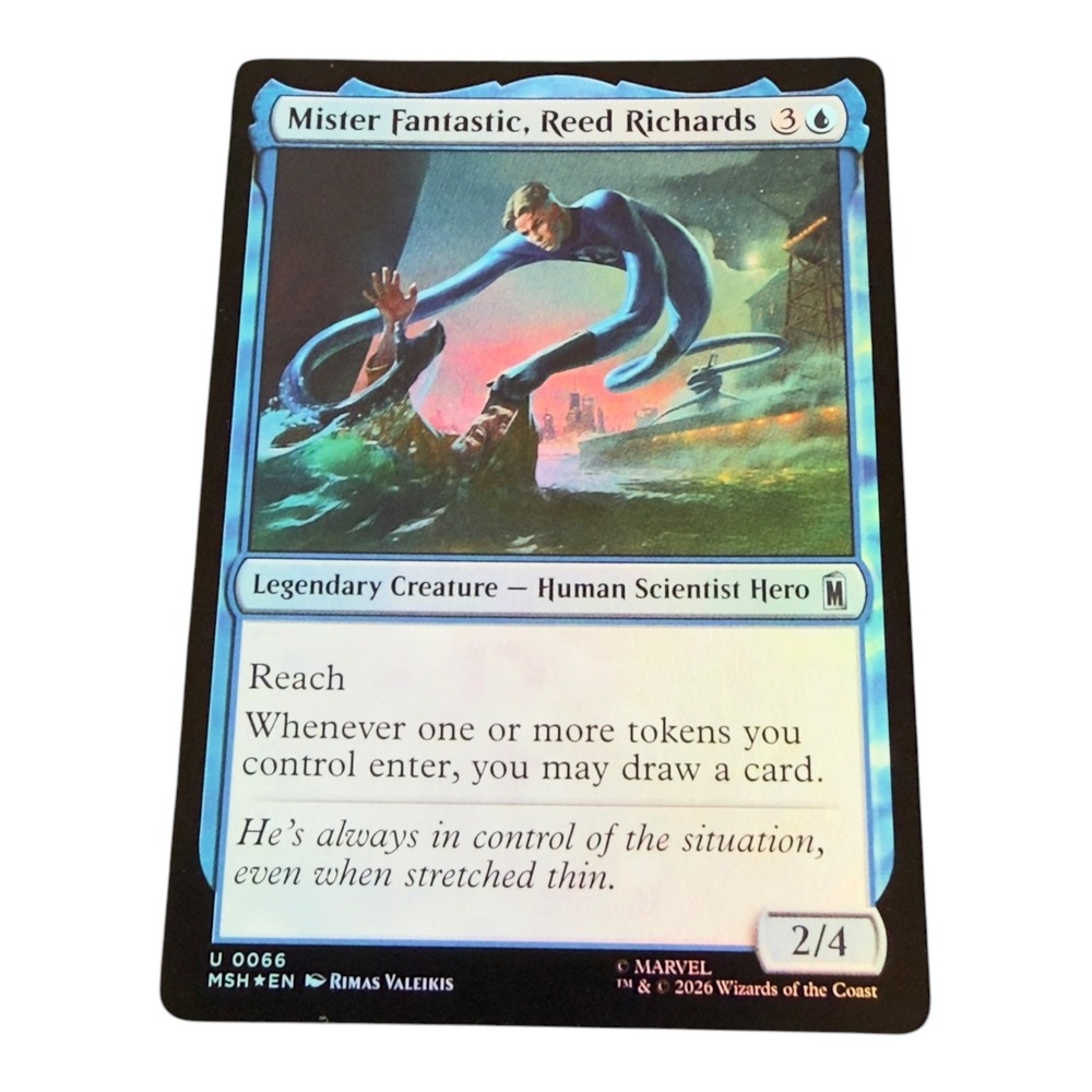 Magic The Gathering Mister Fantastic Reed Richards 0066 Marvel Secret Lair Foil